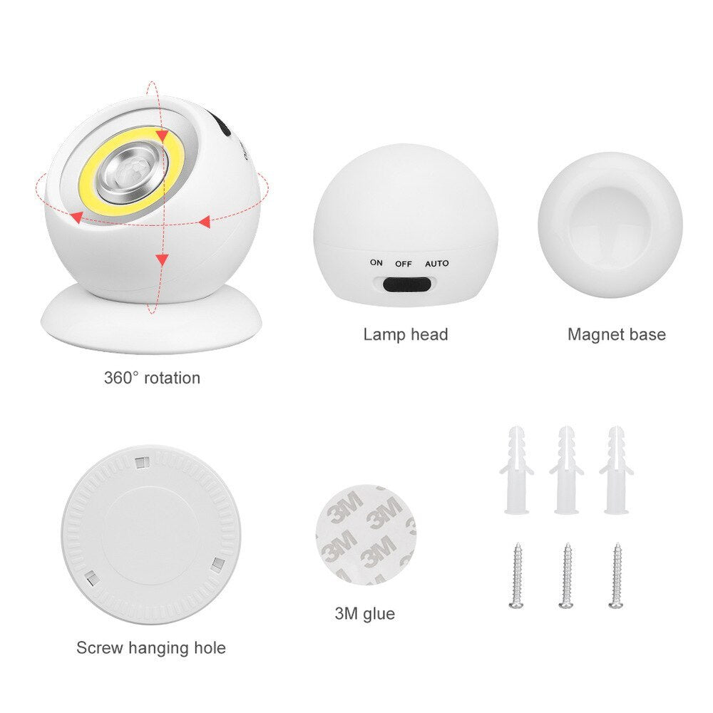 Rechargeable body sensing desk lamp