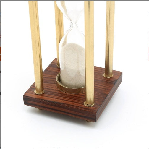 Decorative Aluminium Frame Sand Timer-Hourglass-4x4x8