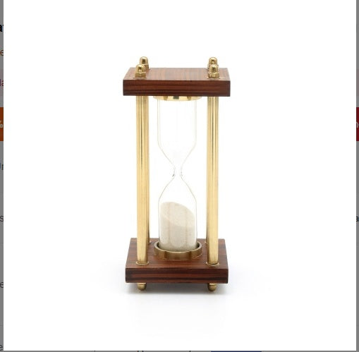 Decorative Aluminium Frame Sand Timer-Hourglass-4x4x8