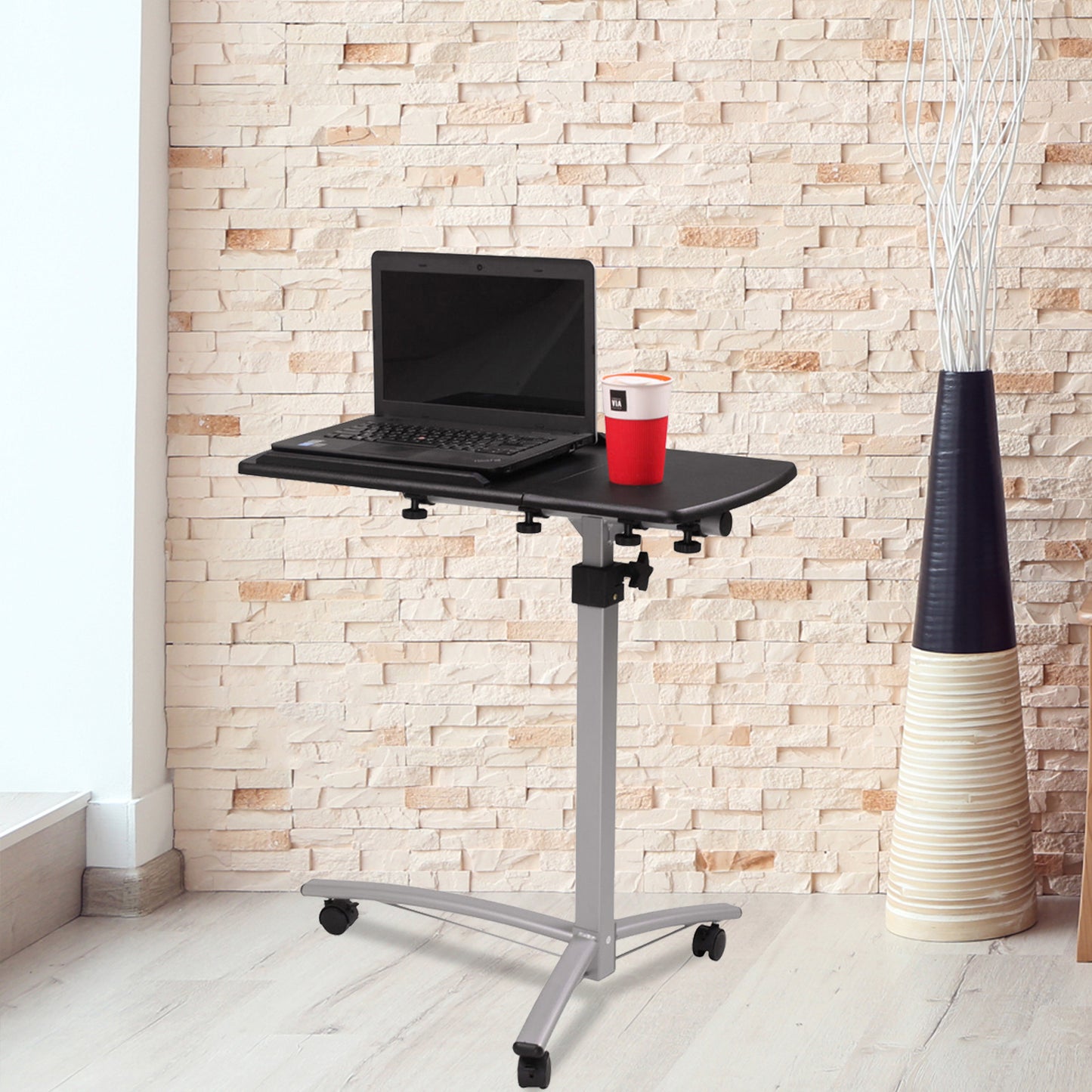 Home Multifunctional Height-Adjustable Computer Desk Black