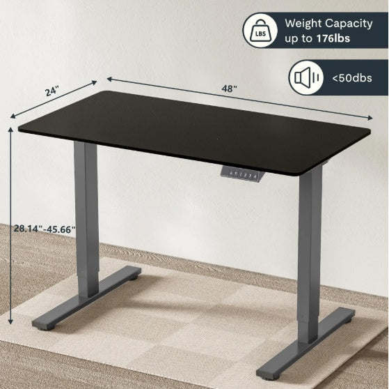 Electric Standing Desk Adjustable Height Desk Home Office Computer Workstation Sit Stand Up Desk