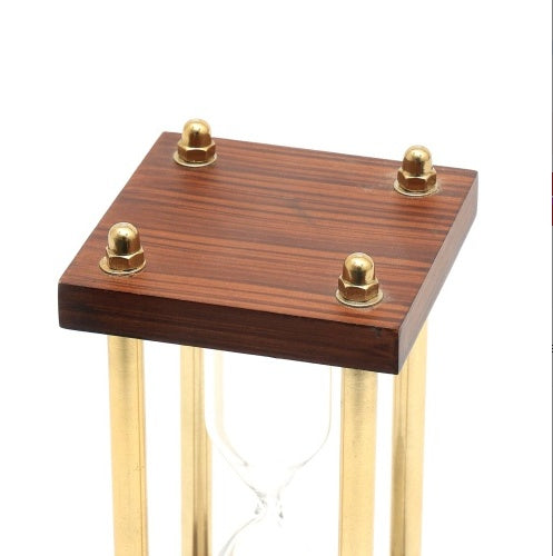 Decorative Aluminium Frame Sand Timer-Hourglass-4x4x8
