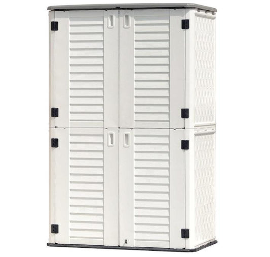 52 Cubic Feet Plastic Outdoor Garden Pool Fishing Gear Storage Cabinet