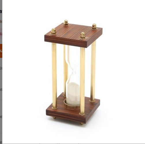 Decorative Aluminium Frame Sand Timer-Hourglass-4x4x8